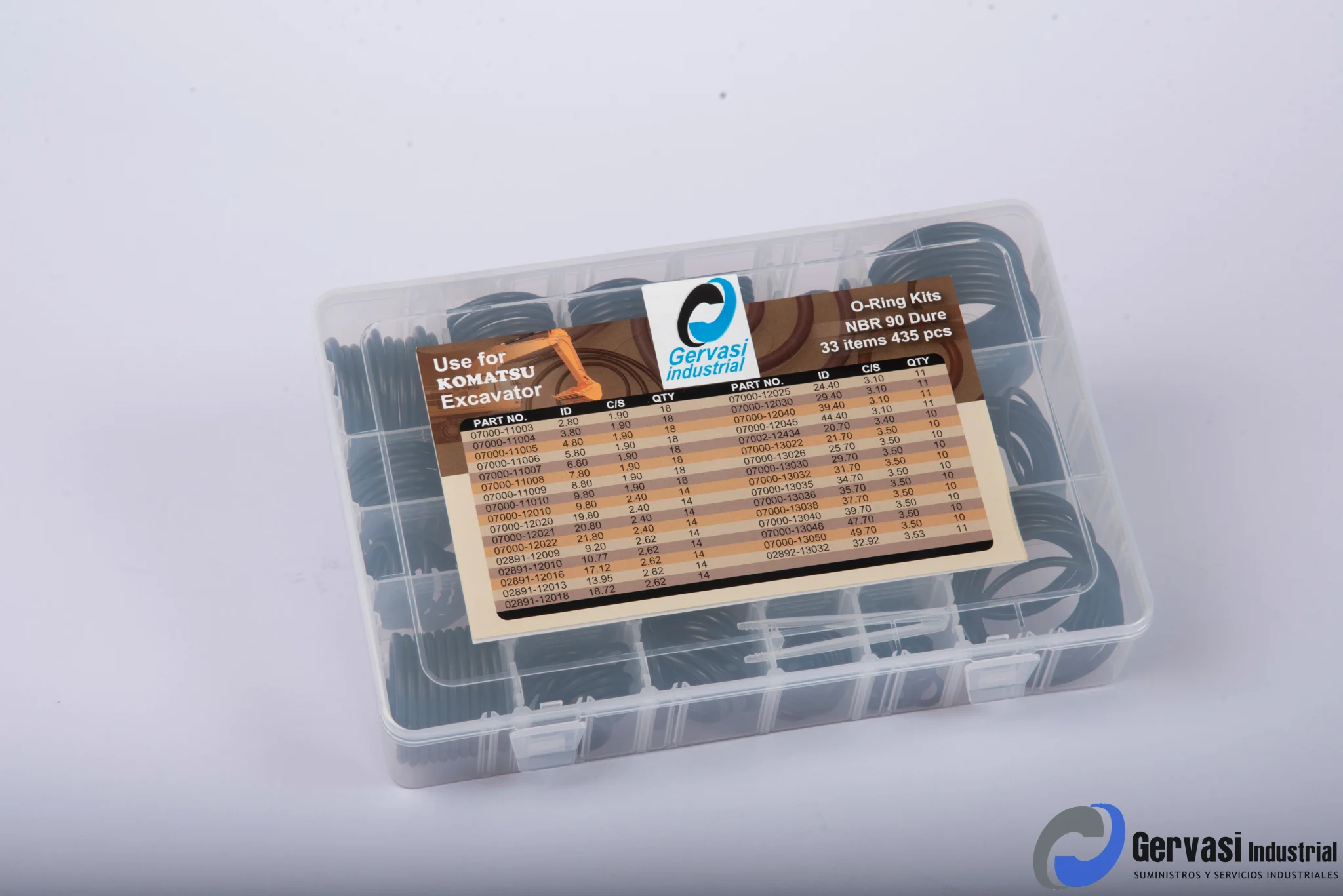 Kit O-Ring Komatsu NBR 90° Shore