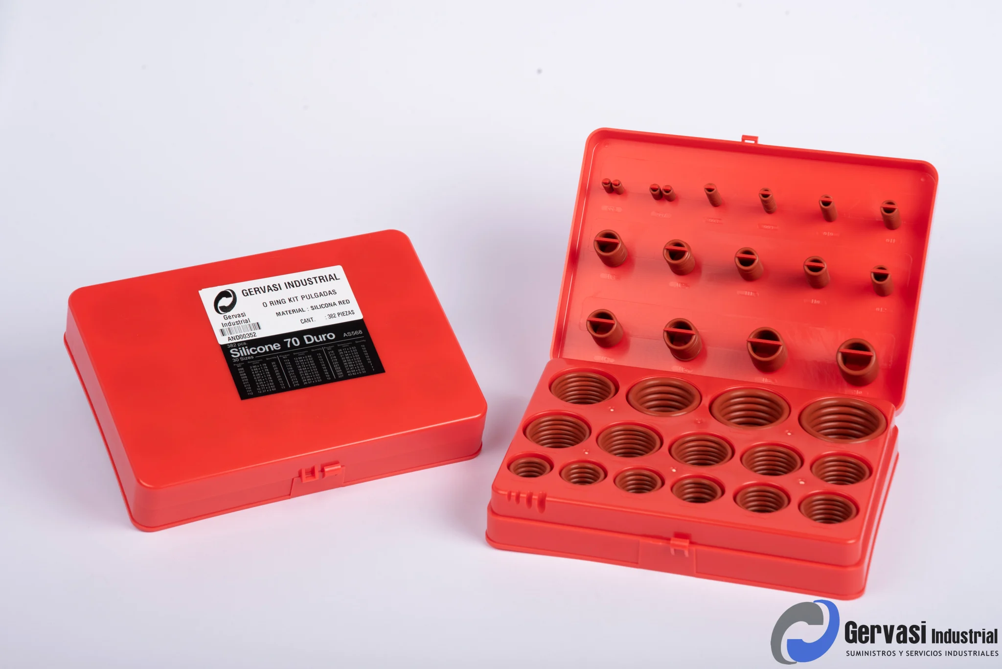 Kit O-Ring Silicona 70° Shore pulgadas